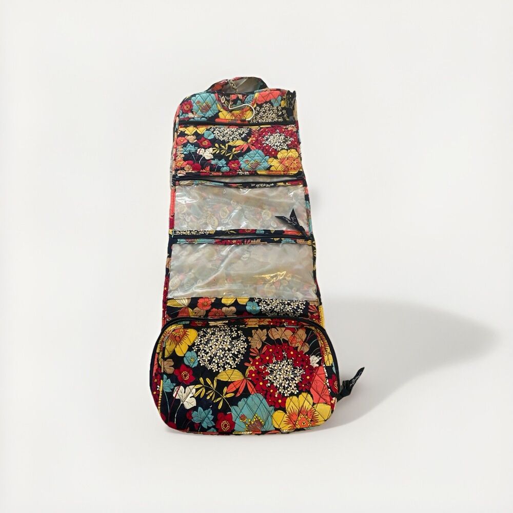 Vera Bradley Hanging Travel Organizer Toiletry And Makeup Bag